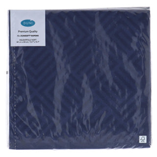 Duni Servietten Mosaik dunkelblau 40x40 cm | 12 Stück