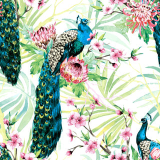 Duni Servietten tropischer Pfau 33x33 cm | 12 Stück