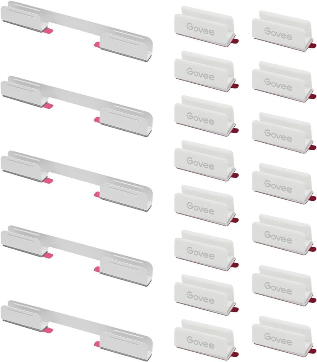 Govee weiße Montageclips Neonlichtschlauch 2 – Set mit 20 Clips