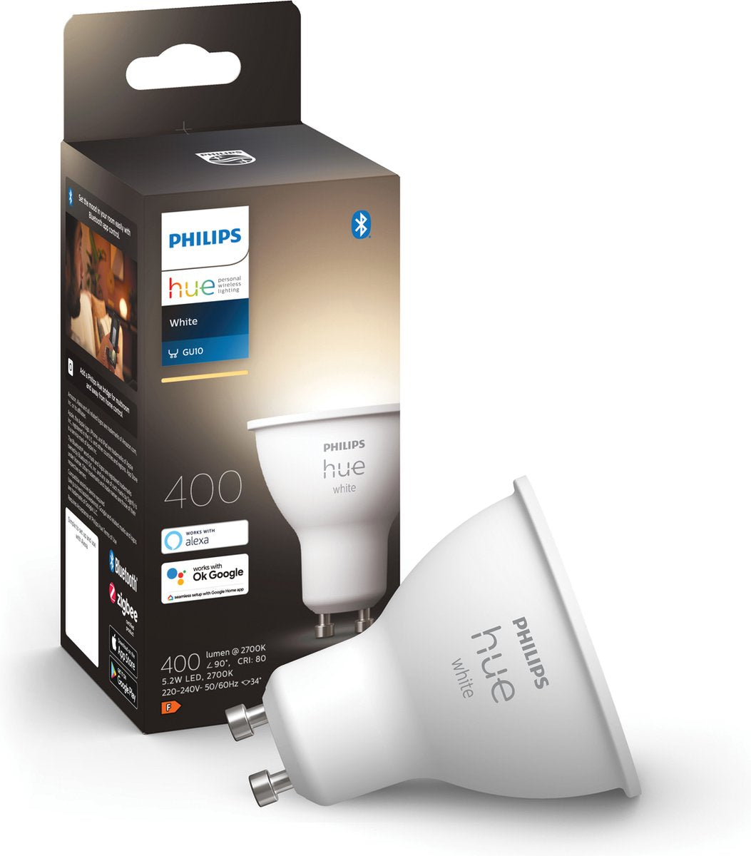 Philips hue spot - warmwit licht - 1 pack - gu10