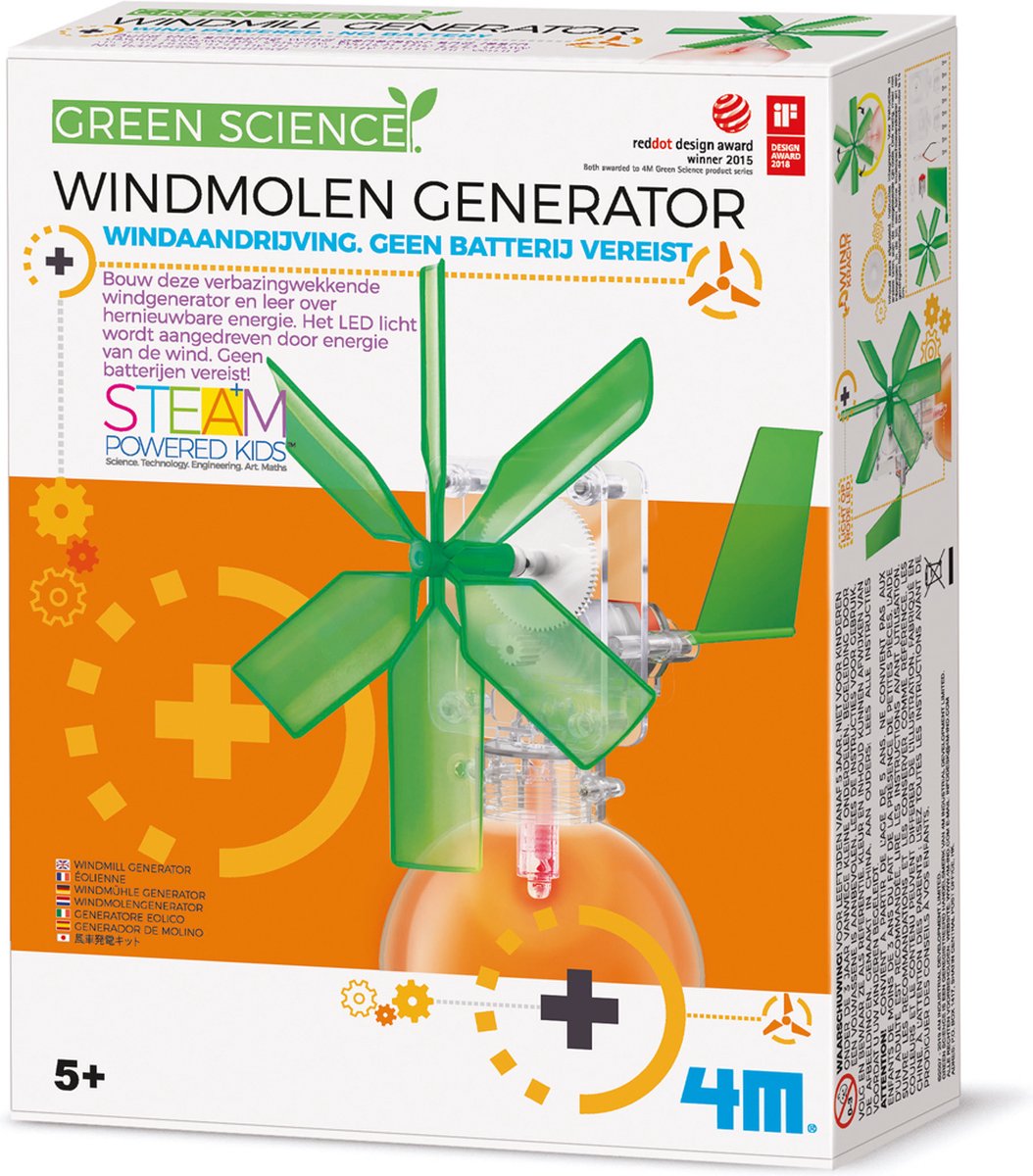 4 m lange Kidzlabs Green Science – Windmühle zum Selbermachen