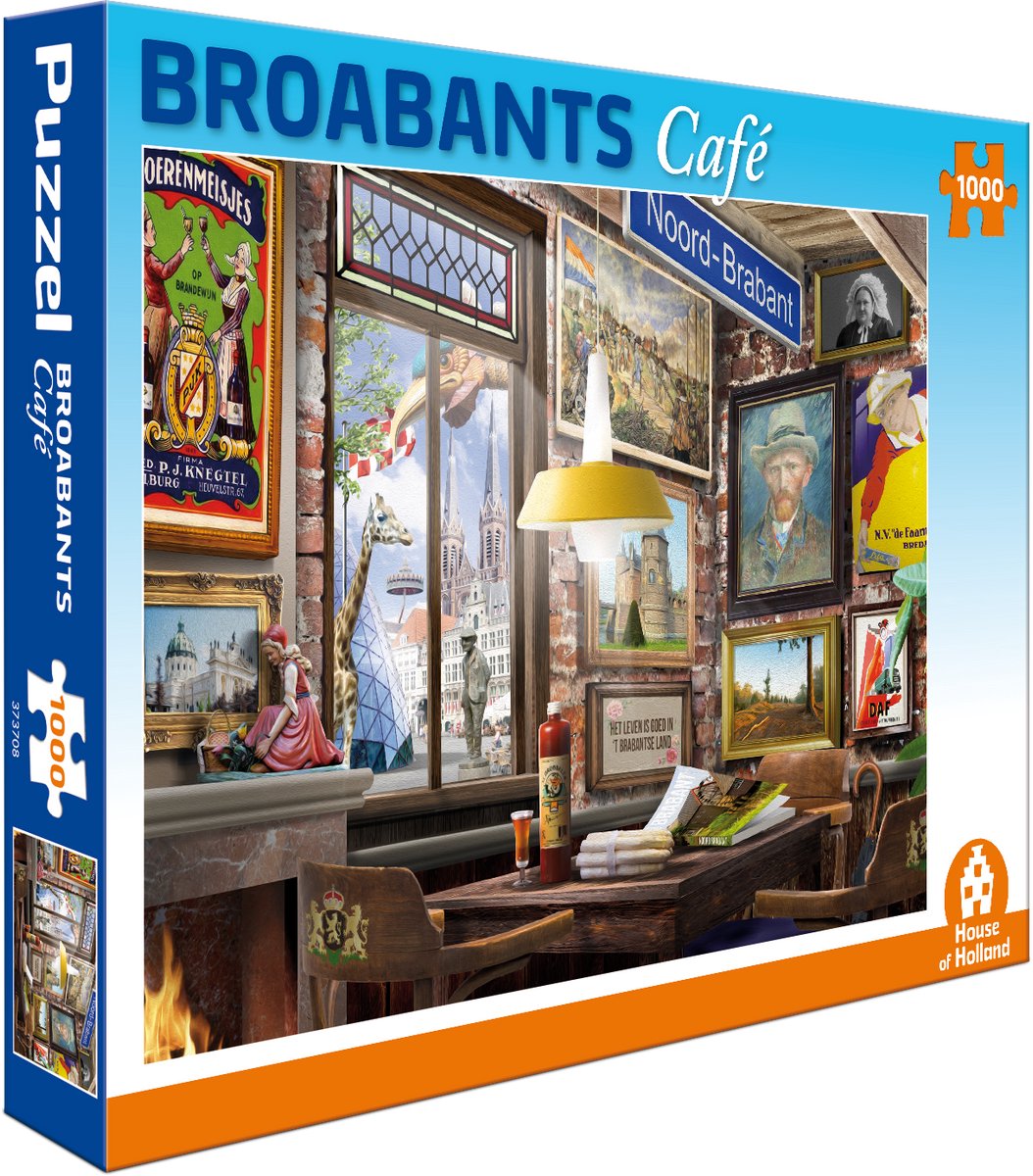 House of holland broabants café - puzzel van 1000 stukjes - gezelligheid in de bar