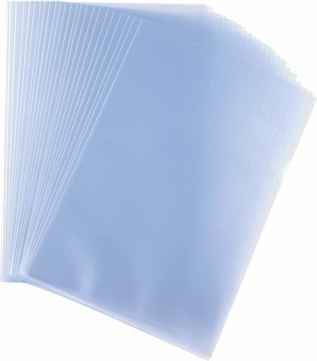 Kangaro l-map - a4 - pp 160 micron - transparant glashelder - 100 stuks - k-34024