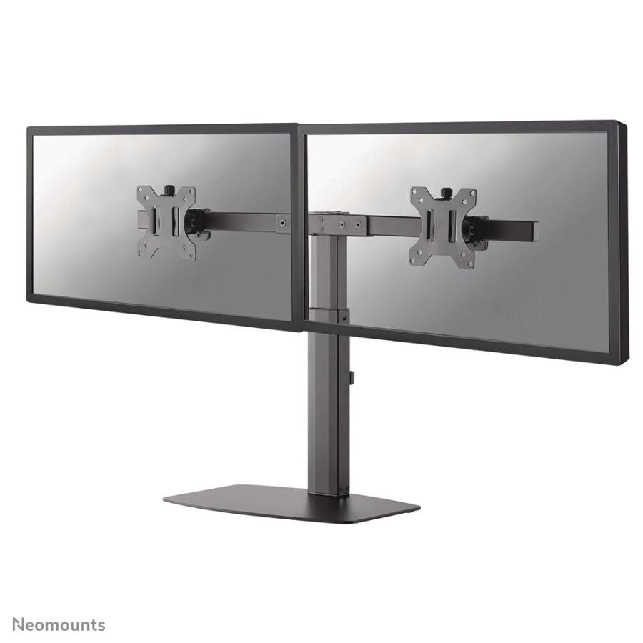 Neomounts FPMA-D865DBlack Flatscreen BureAuteun, 2x 10-27, 12 kg, 35-46 cm, 75x75 100x