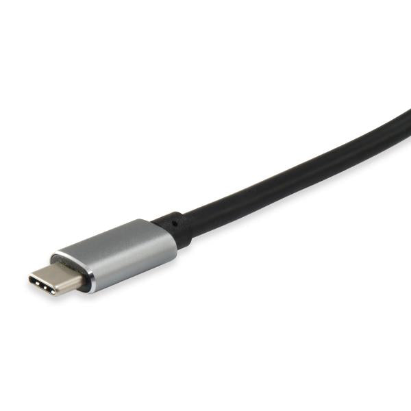 Equip 133464 USB-Typ-C-auf-2x-HDMI-Buchse-Adapter, 2160p@30 Hz, USB3.1 Gen1, Grau