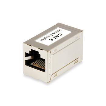Equip 121179 RJ45-Inline-Koppler, f f, Cat.6, voll geschirmt, Goldkontakt
