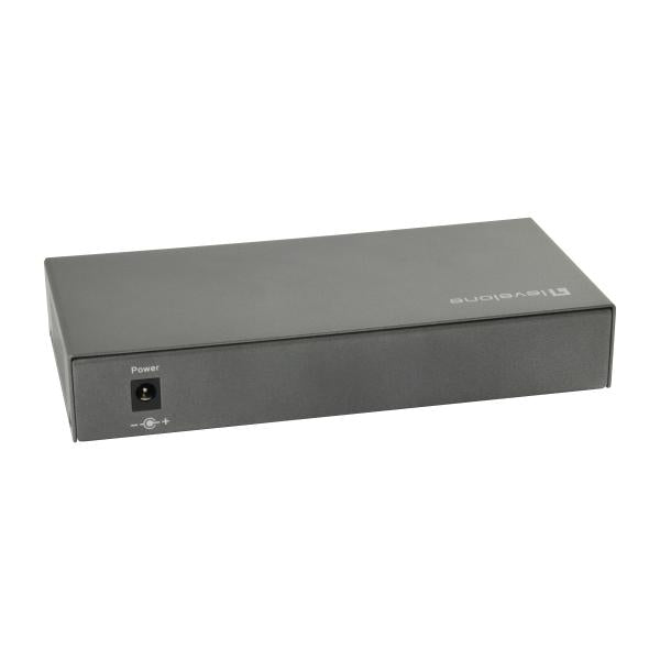 Levelone GEP-0823 8-Port-Gigabit-PoE-Switch, 802.3at AF PoE, 120 W