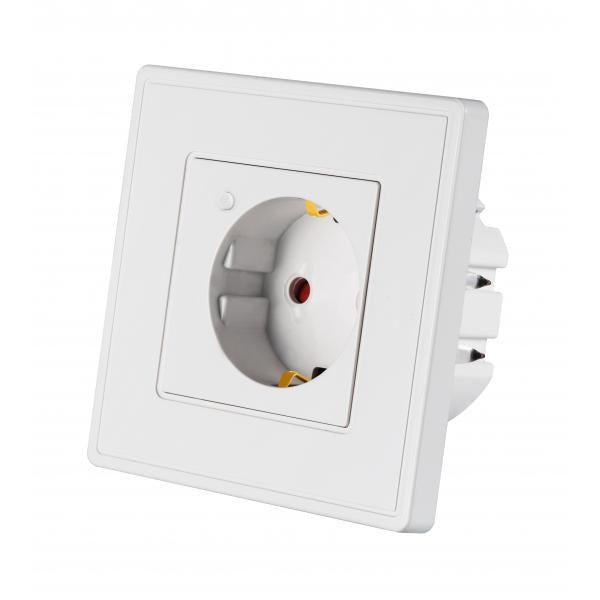 Woox r4054 intelligente Einbausteckdose mit Tuya-Stromversorgung, 16 A, 3680 W, WLAN, weiß