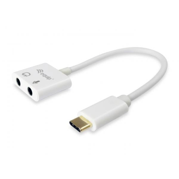 Ausgestattet mit dem USB-zu-Audio-Adapter 133460, USB Typ-C -> 3,5-mm-Buchse
