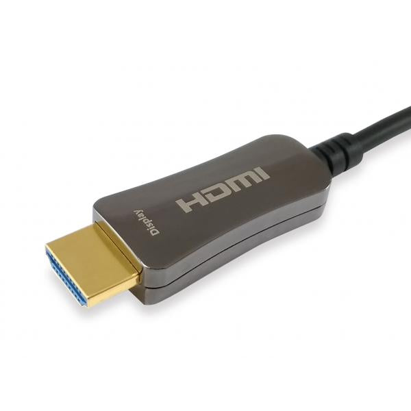 Equip 119430 HDMI 2.0 aktives optisches Kabel, HDMI Typ A -> HDMI Typ A 3D, 18 Gbit/s, 30 m, schwarz