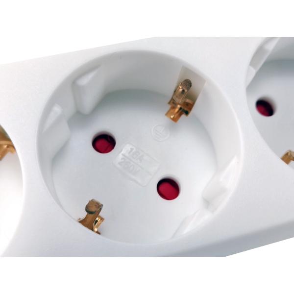 Equip 245552 6-fach Steckdosenleiste mit Schalter, 6x AC-Steckdose(n) für den Innenbereich, Typ F, 1,5 mm², 1,5 m