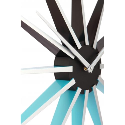 Nexttime Uhr 3051bl Nova, ø50 cm, Wand, schwarzblau