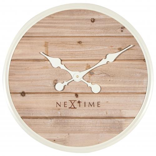 Nexttime Uhr 3134wi Regal, ø50 cm, Wand, weiß