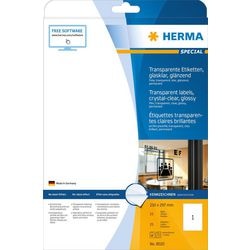 Herma etik. glasklar A4 210x297 mm Folie glänzend 25 Stk.