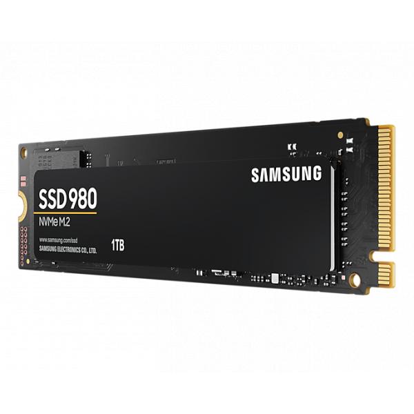 Samsung mz-v8v1t0bw 980 SSD, 1 TB, NVMe M.2, PCLE 3.0, 3500 3000 MB s, 480.000 500.000 IOPS