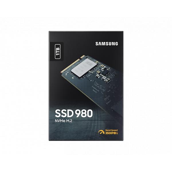 Samsung mz-v8v1t0bw 980 SSD, 1 TB, NVMe M.2, PCLE 3.0, 3500 3000 MB s, 480.000 500.000 IOPS
