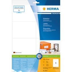 Herma Etiketten Premium A4 weiß 105x74 mm Papier 80 Stk.