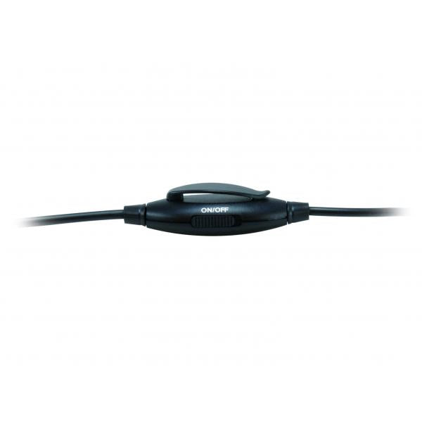 Equip 245304 Stereo-Headset mit Stummschaltung, Headset, Kopfband, Büro-Callcenter, schwarz, binaural, 1,8