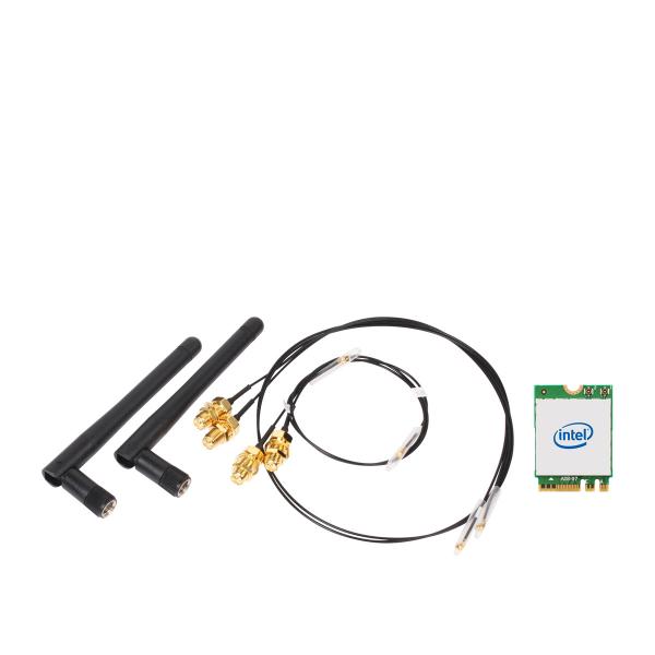 Shuttle WLN-M1 Universelles WLAN-AX-Bluetooth-Combo-Kit mit M.2-Karte