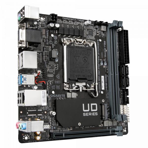 Gigabyte H610i DDR4 H610i DDR4, Mini-ITX, Intel, LGA 1700, DDR4 Dimm, 64 GB, M.2, U/min, GBLAN