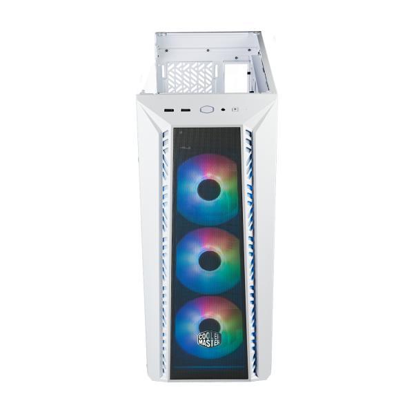 Cooler Master MB520-WGNN-S01 Masterbox 520 weiß, ATX, Midi-Tower, durchgehendes transparentes Fenster