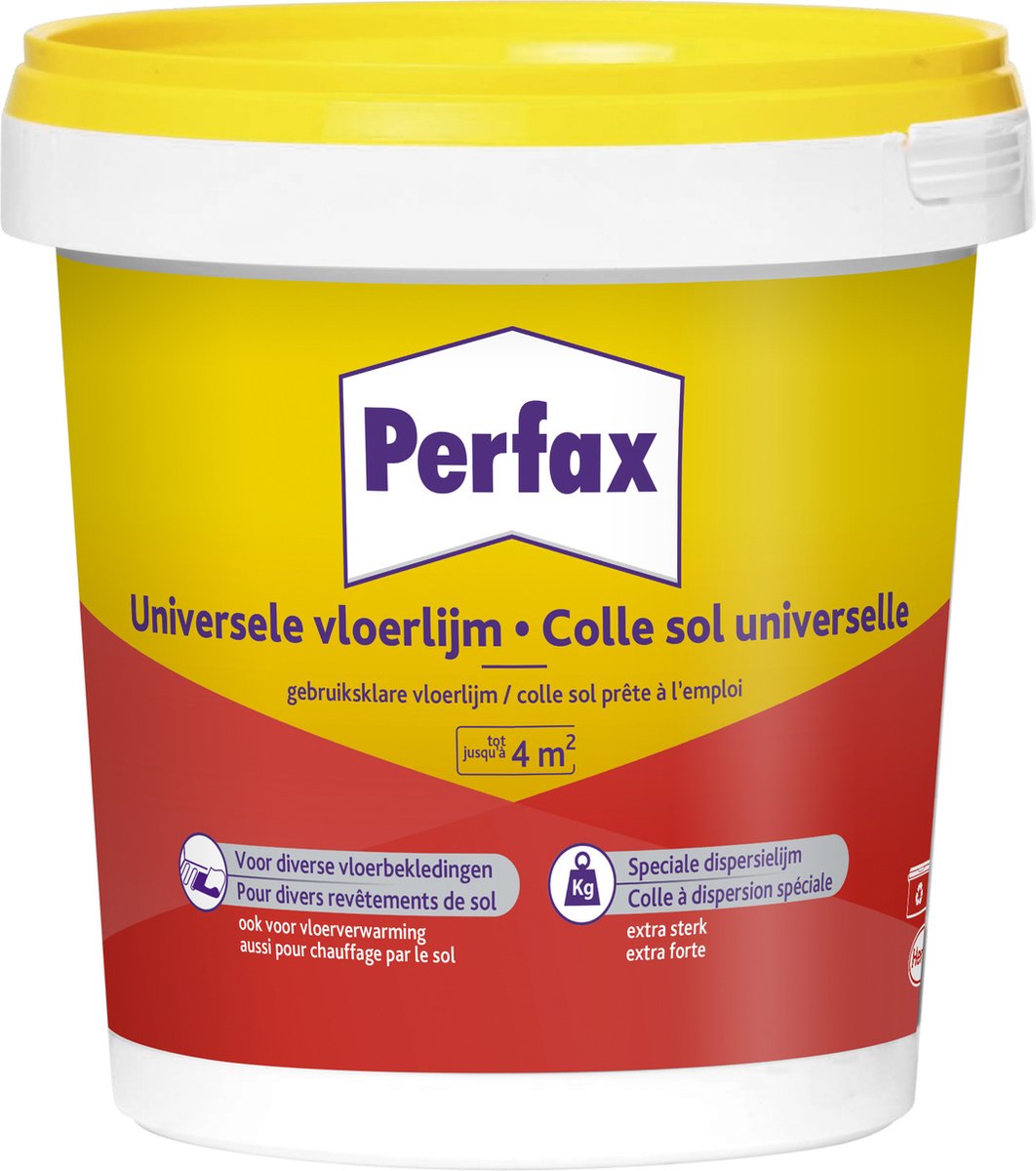 Perfax vloerlijm 1 kg | universele hechting voor pvc textiel | snelle eindsterkte gemakkelijke applicatie | transformeer jouw vloerprojecten!