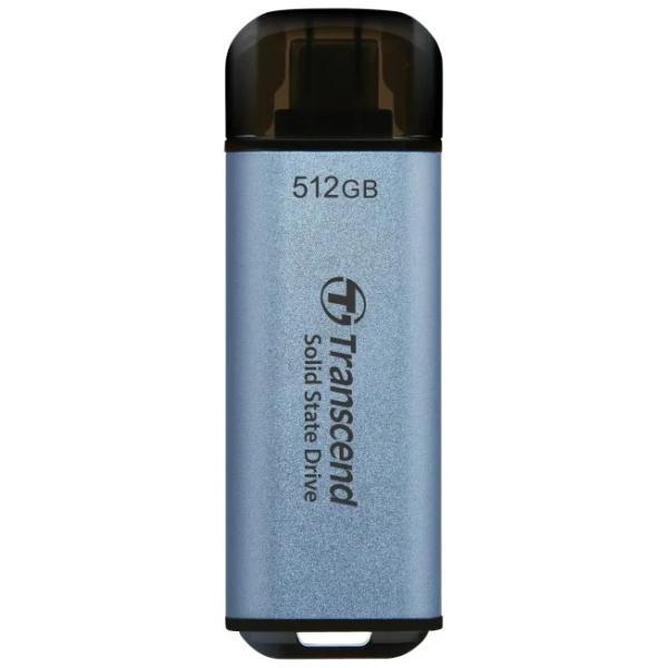 Transcend ts2tesd300c esd300c externe SSD, 2 TB, USB Typ-C, 10 Gbit/s, 1050 950 MB s, blau