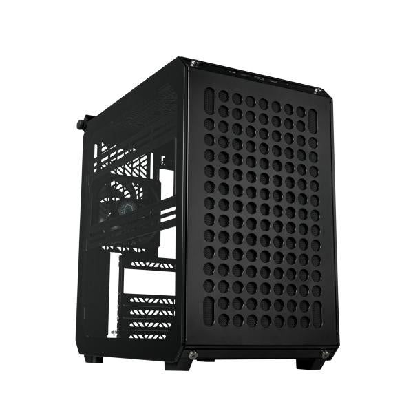 Cooler Master Q500-KGNN-S00 Que 500 Flatpack, ATX, Mittlerer, Glasfenster, USB 3.2 Typ-C, Schwarz