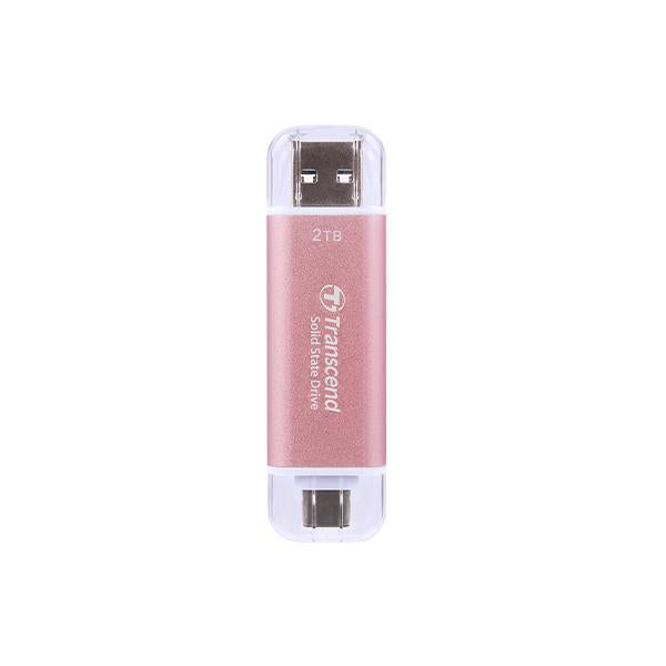 Transcend ts2tesd310p esd310 rosa externe SSD, 2 TB, USB 10 Gbit/s, Typ C A, 1050 950 MB s