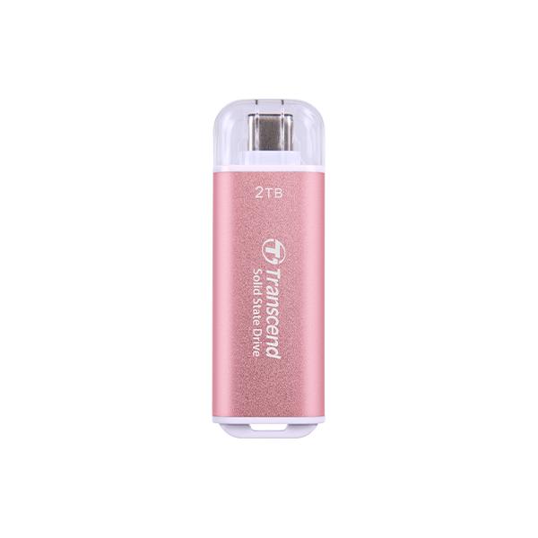 Transcend TS1TESD300P ESD300 Pink Externe SSD, 1 TB, USB Typ-C 10 Gbit/s, 1050 950 MB S max