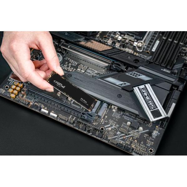 Crucial ct500p3pssd8 ct500p3ps p3 plus SSD, 500 GB, M.2 PCIe NVME, 3D NAND, 4700 1900 MB s