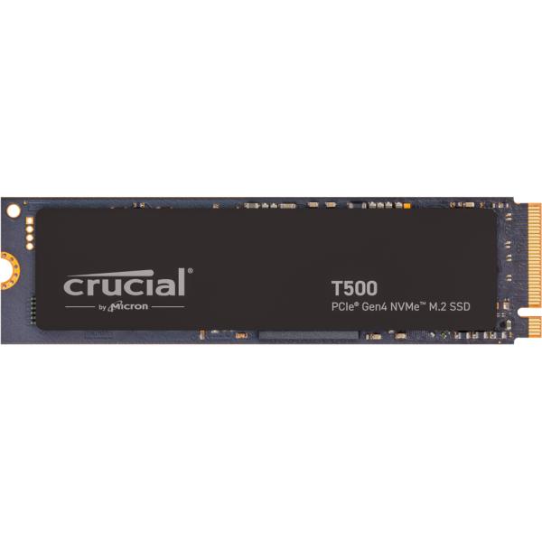 Crucial ct500t500ssd8 t500 SSD, 500 GB, M.2 2280, PCIe 4.0 NVME, 7300 6800 MB s, kein HS