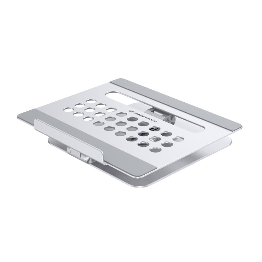 Conceptronic donn27g Laptopständer mit 7-in-1-Dockingstation, 360° drehbar, USB 3.2 Gen 1 Typ-C