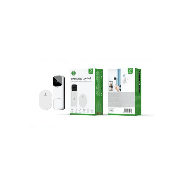 Woox R4331 Smart Video Doorbell Indoor Bell, FHD, 3 MP, 1 2,8 CMOS, IP65, Wi-Fi 802.11 B G N, Weiß