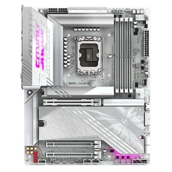 Gigabyte Z890 A Elite X Ice, ATX, LGA1851, Intel® Core™ Ultra, 4x DDR5, 2,5 GBE, Wi-Fi 7, USB4