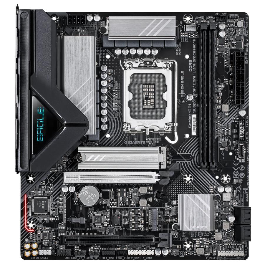 Gigabyte B860M Eagle, Matx, Intel LGA1851, B860, 2x DDR5, 2,5 GBE, USB Typ C, PCIe 5.0