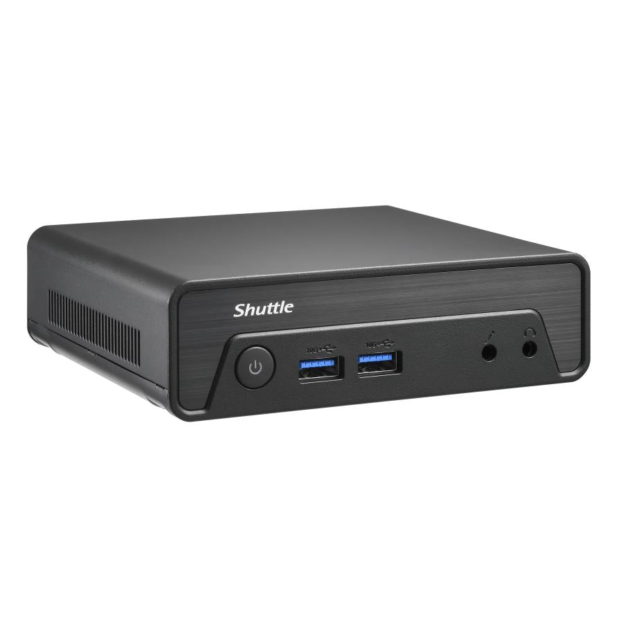 Shuttle NE10N Nano PC, Intel N 100 SoC, DDR4, HDMI, DP, 6x USB, LAN, Lüfterlos, 24 7, 65 W