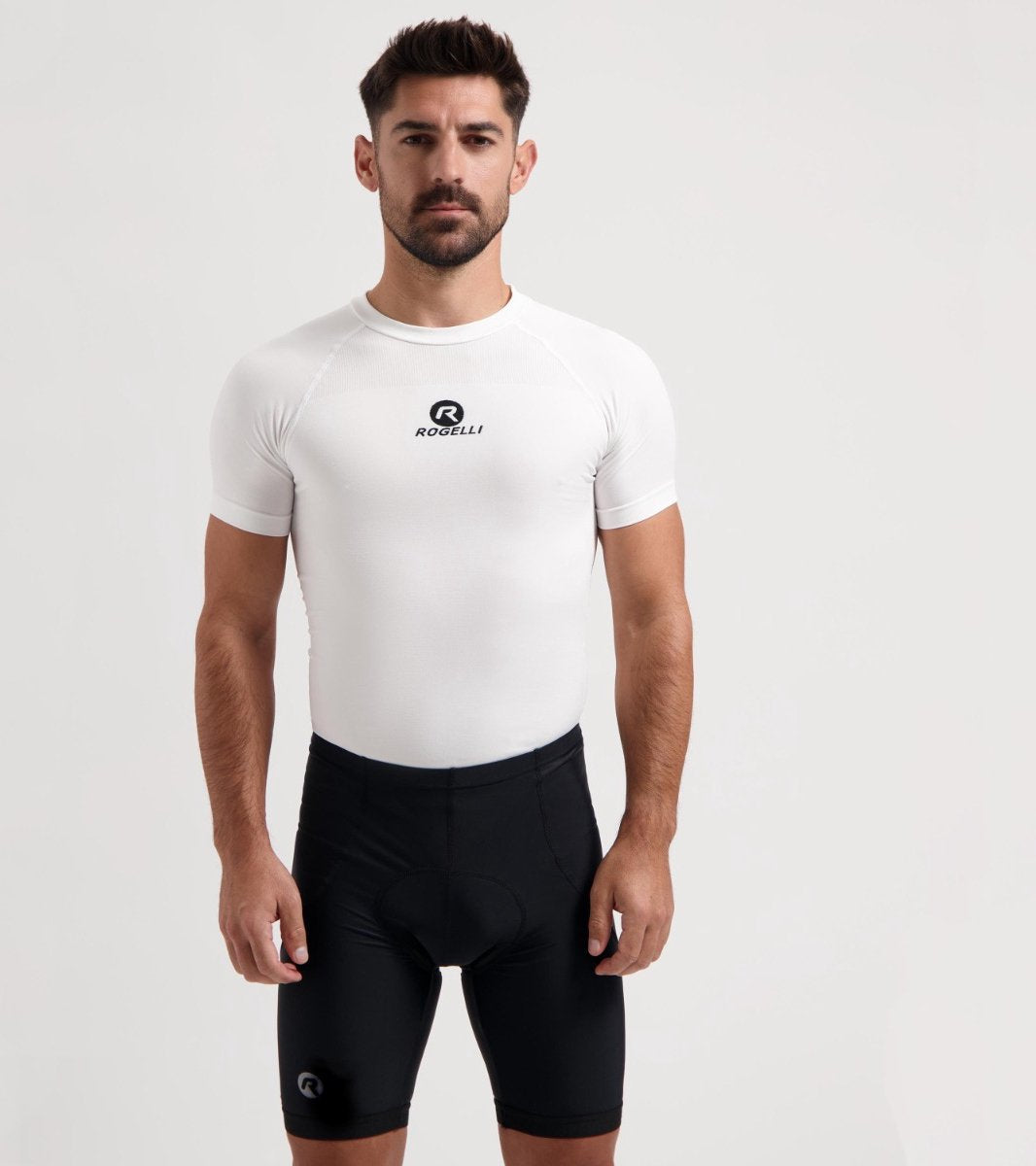 Rogelli core korte fietsbroek heren met zeem - wielrenbroek - zwart - maat 3xl