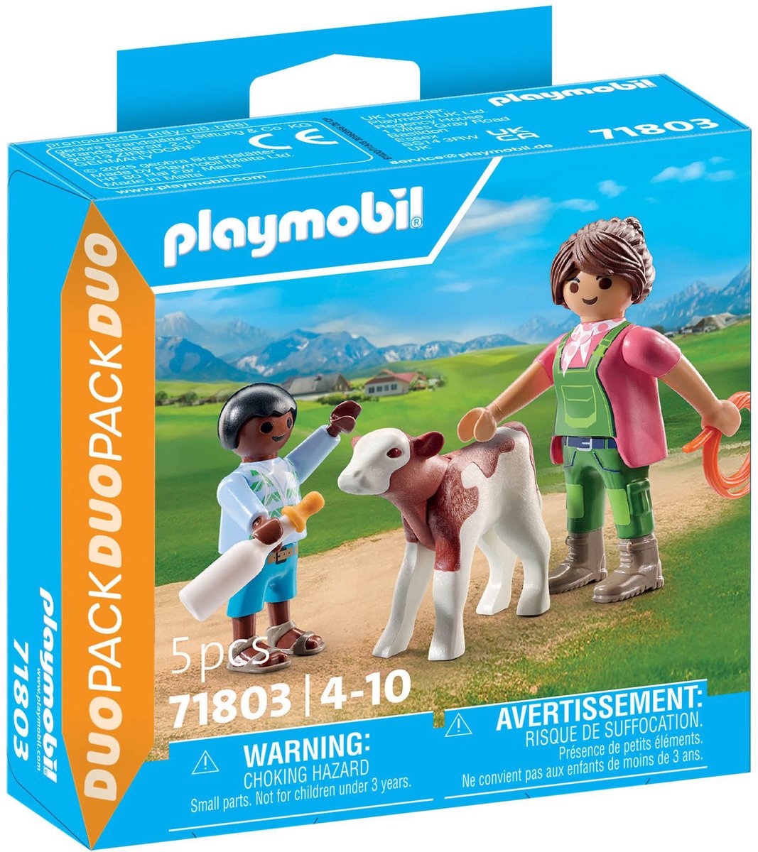 Playmobil 71803 Bauer mit Kalb | 2 Stk