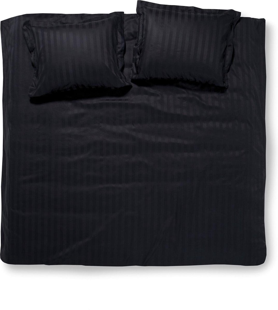 Damai linea - dekbedovertrek - 200x200 220 cm - tweepersoons - zwart + 2 kussenslopen 60x70