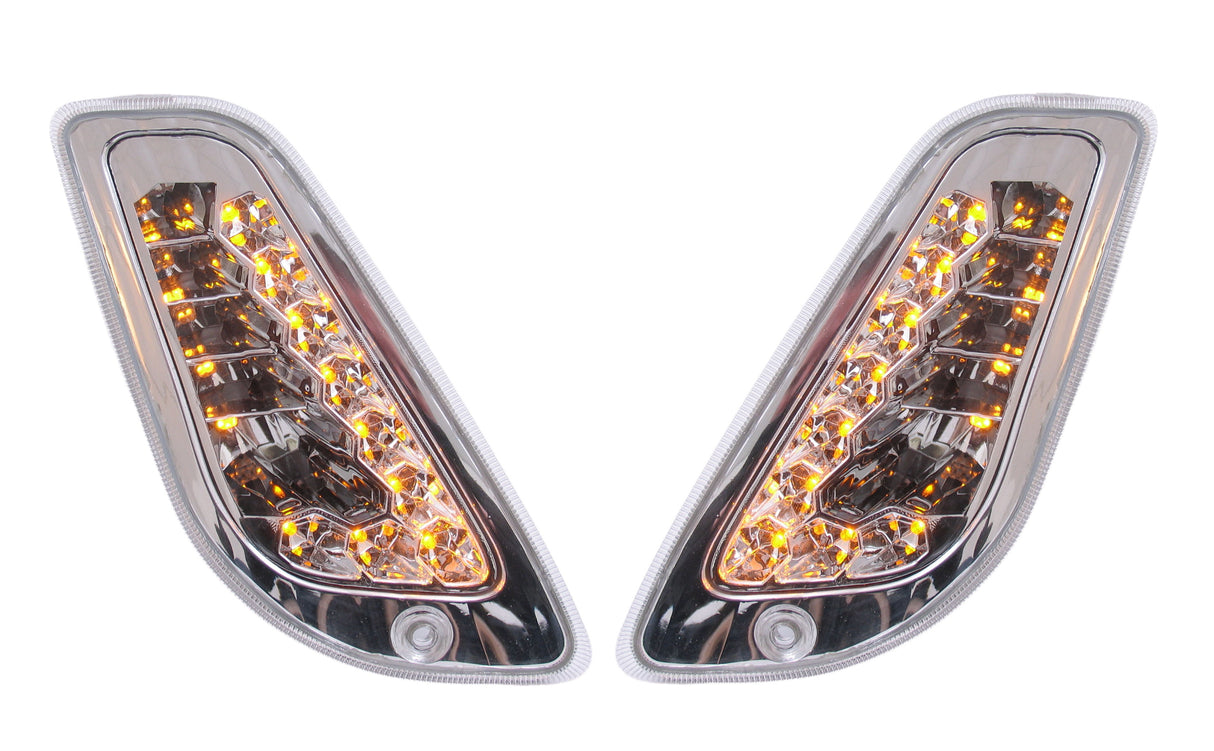 Kantenblitzlicht -Set Vespa LX -50 125 150 LED Clear Line - links und rechts vorne