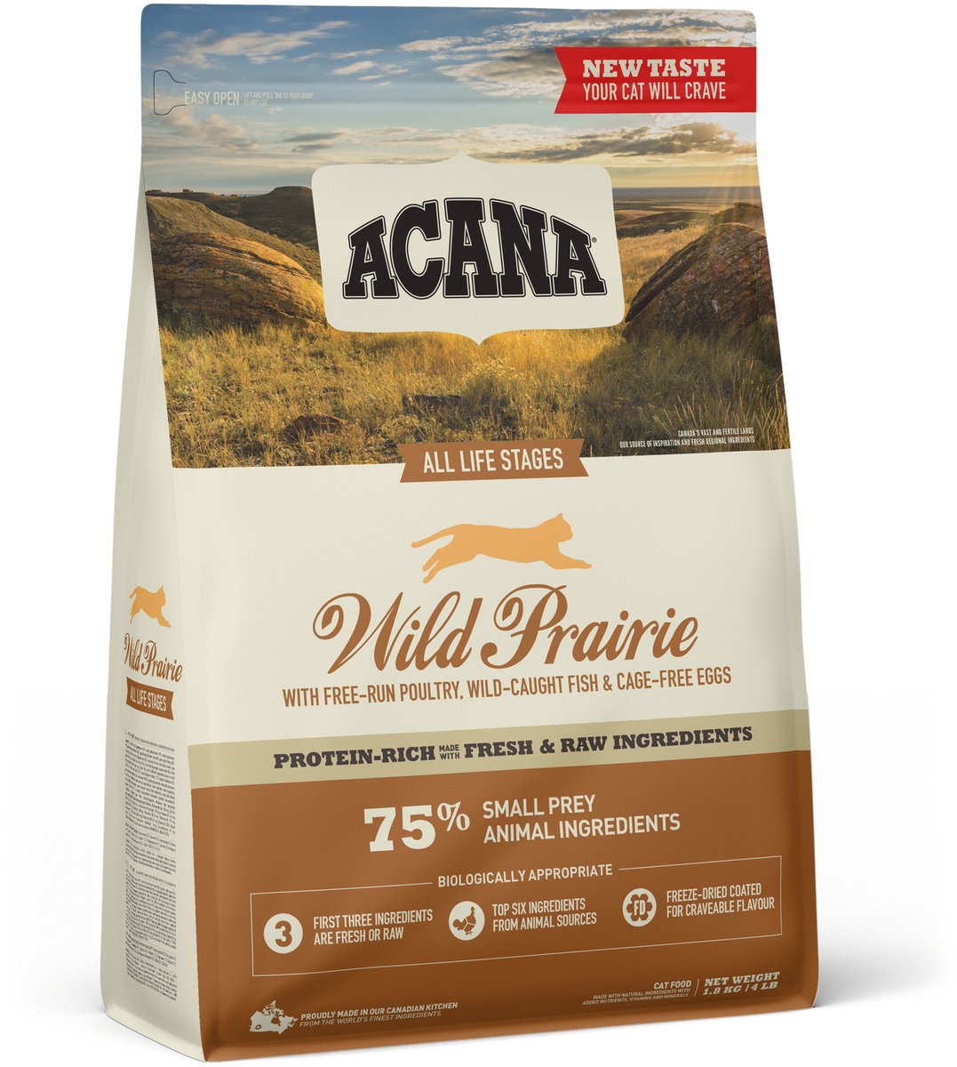 Acana – wilde Präriekatze aller Lebensstadien – Katzenfutter – 1,8 kg