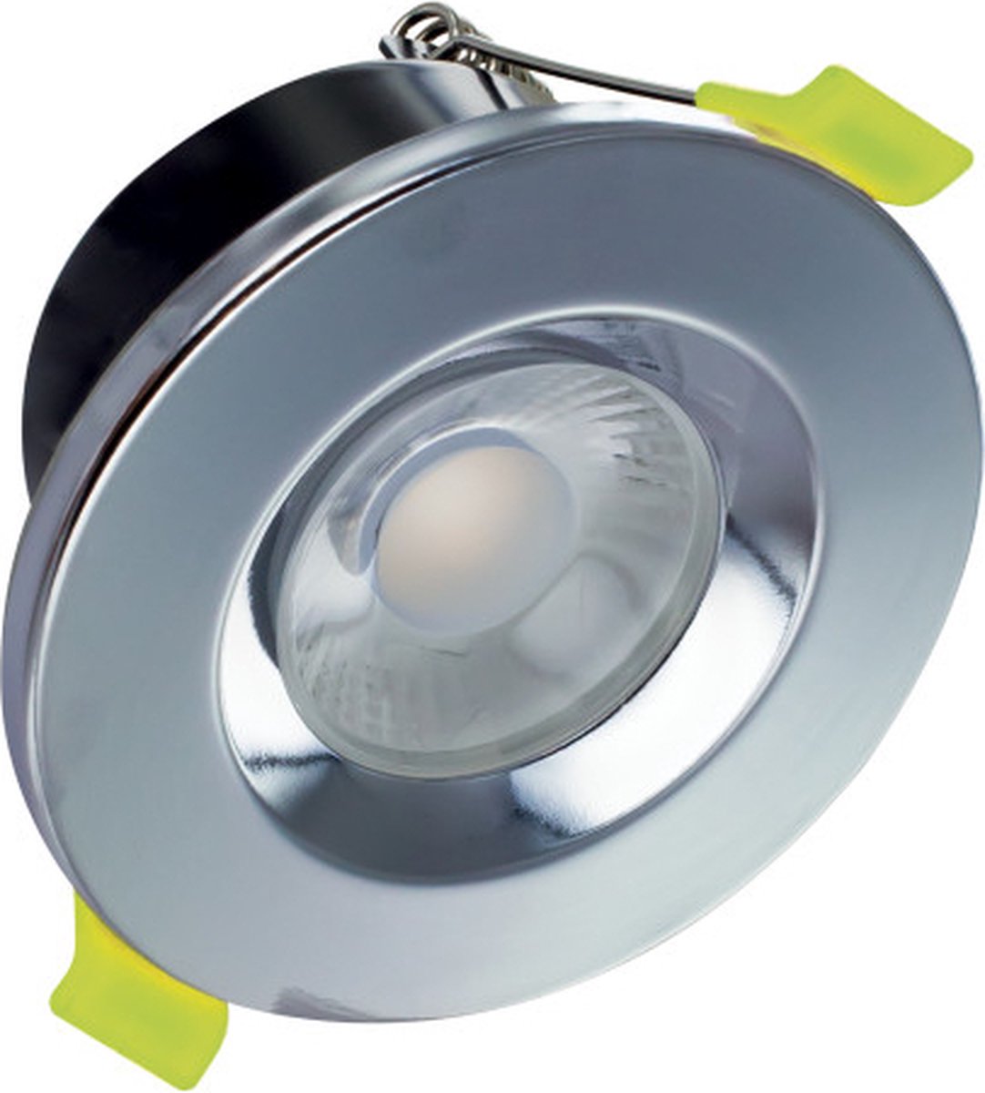 Integraler LED - Einbaustrahler - 8 Watt - 3000k - 800 Lumen - 55° Lichtwinkel - dimmbar - IP65 - Chrom