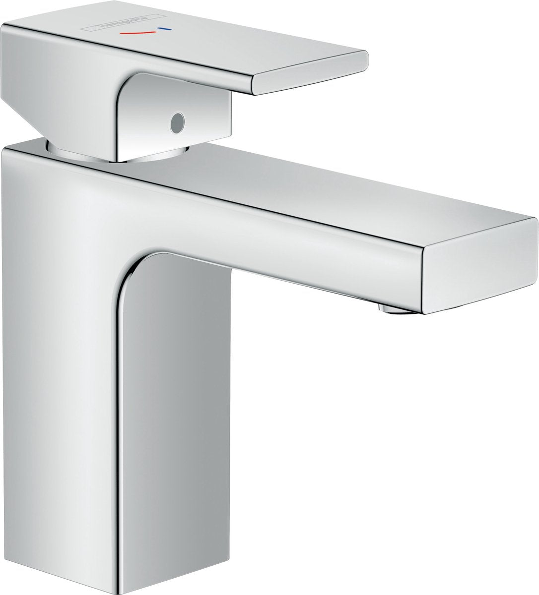 Hansgrohe Lackform – Waschtisch-Mischbatterie – Einhebelbedienung – mit Ablaufgarnitur – Größe 100 mm – Chrom