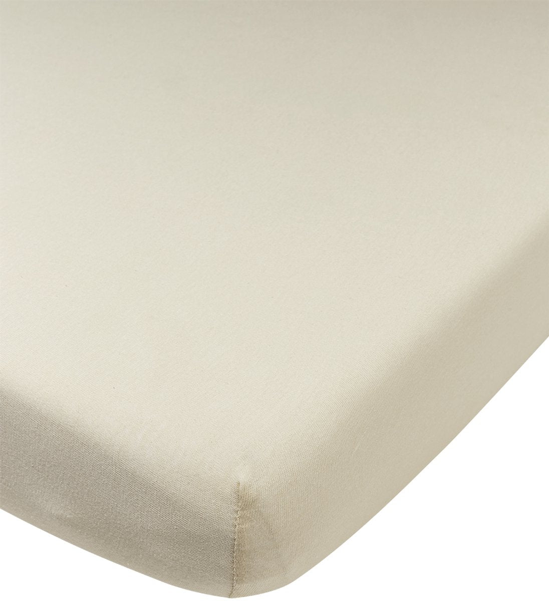 Meyco Baby Uni Spannbettlaken für Kinderbett – Jersey – weicher Sand – 40 x 80 x 90 cm