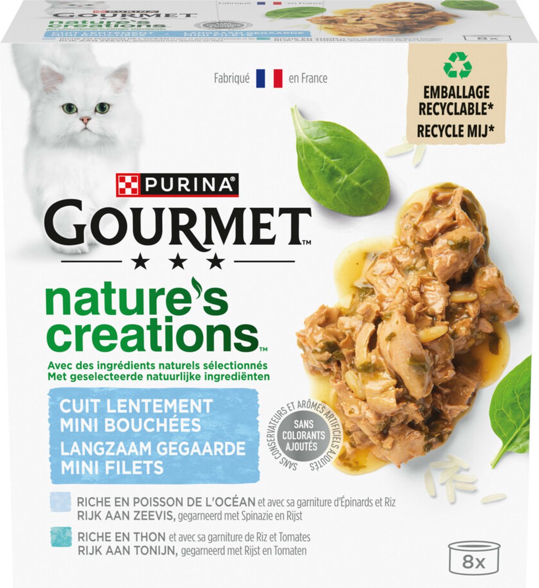 Gourmet Nature's Creations - Nassfutter für Katzen - Seefisch - 48 x 85 g
