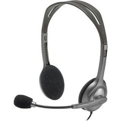 Logitech 981-000593 H111 Stereo-Headset, kabelgebunden, Büro-Callcenter, 20–20000 Hz, Headset, grau