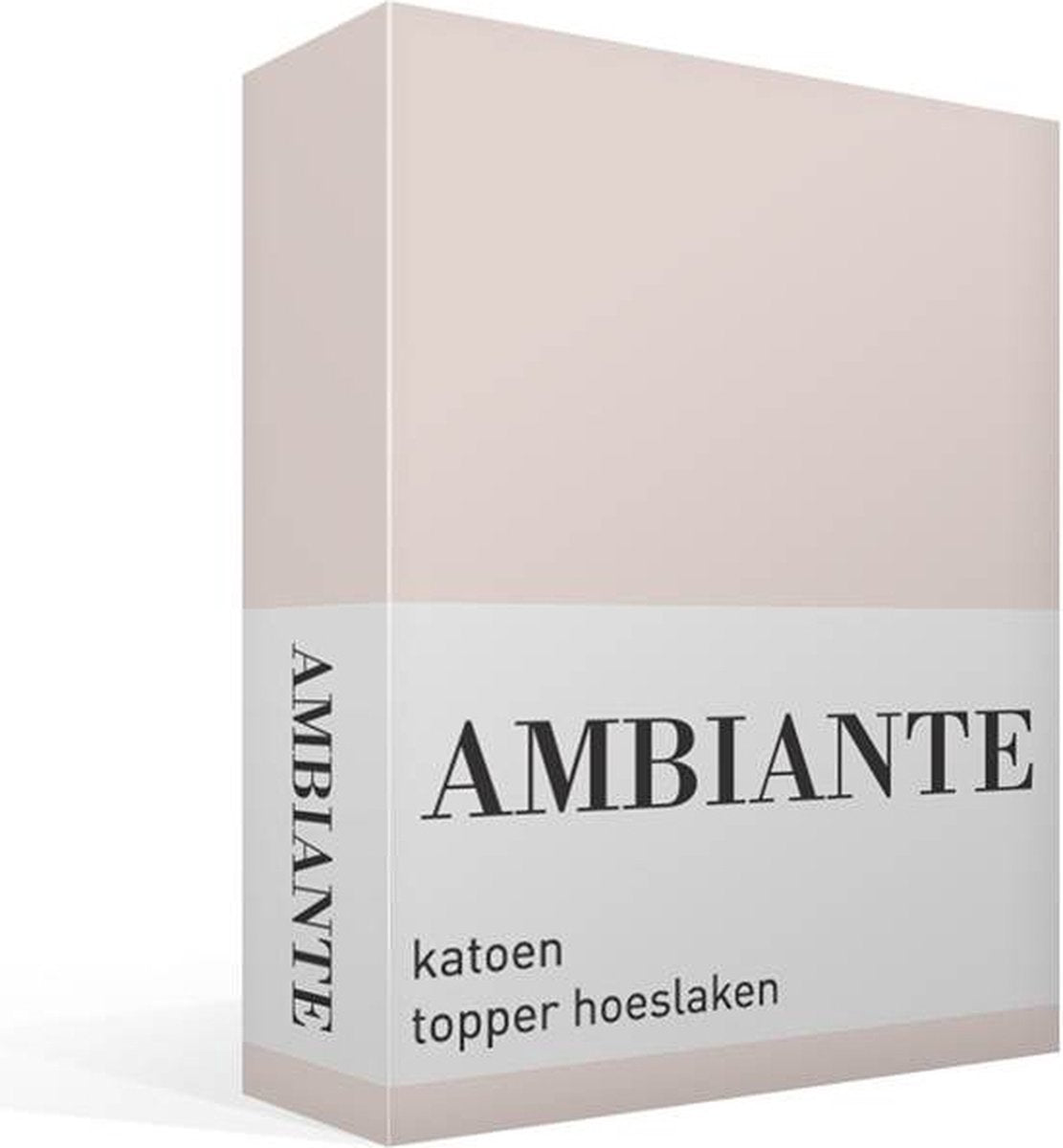 Ambiante katoen - topper hoeslaken - 180x220 - zand