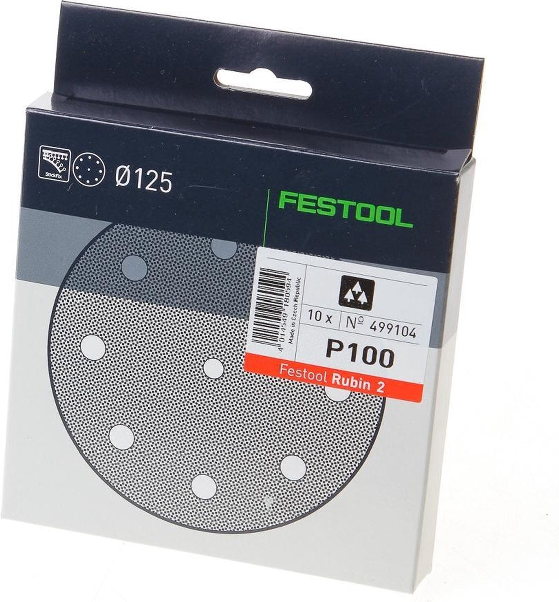 Festool Zubehör Schleifscheiben STF D125 8 P120 RU2 10 - 499105