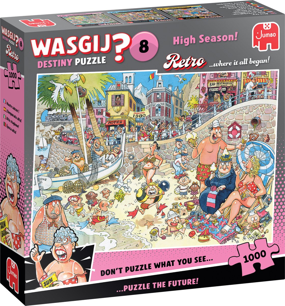 Jumbo Wasgij Retro Destiny 8 Puzzle – Hochsaison!, 1000 Teile.